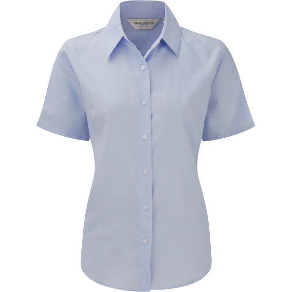 Ladies Short Sleeve Easy Care Oxford Shirt Oxford Blue XXL Ladies Short Sleeve Easy Care Oxford Shirt Oxford Blue XXL