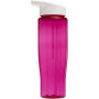 H2O Active® Tempo 700 ml sportfles met fliptuitdeksel - Roze/Wit