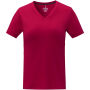 Somoto Dames T-shirt met V-hals en korte mouwen - Rood - XS Somoto Dames T-shirt met V-hals en korte mouwen - Rood - XS