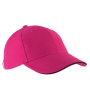 Orlando - 6 panel cap Fuchsia / Black One Size Orlando - 6 panel cap Fuchsia / Black One Size
