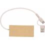 Aluminium en gerecycled papier USB-hub Paulo - bruin
