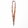 Zeefdruk lanyard van kurk en polyester