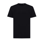 Iqoniq Kakadu relaxed gerecycled katoen t-shirt, zwart (XL)