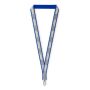 Polyester keycord met reflecterende overlay Polyester keycord met reflecterende overlay