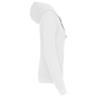 Damessweater met capuchon in contrasterende kleur White / Fine Grey S