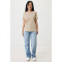 IQONIQ Yala dames lichtgewicht gerecycled katoen t-shirt, desert (L)
