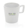 Keramische moderne koffiemok 300 ml, wit, wit