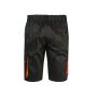 TWO-TONE MULTI-POCKET BERMUDA SHORTS, BLACK/ORANGE, 34, VELILLA