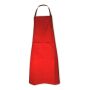 Apron, 65% polyster, 35% cotton, 210 gr/m², size 75 x 95 cm Red
