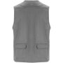 Venera 200 g/m2 werkvest met V-hals en meerdere zakken - Lood - 3XL
