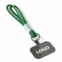 Sleutelhanger & telefoonhouder met koord met leren uiteinde.