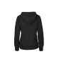 LADIES HOODIE WITH ZIP, BLACK, XXL, NEUTRAL LADIES HOODIE WITH ZIP, BLACK, XXL, NEUTRAL