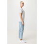 IQONIQ Yala dames lichtgewicht gerecycled katoen t-shirt, light heather grey (L)