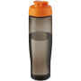H2O Active® Eco Tempo drinkfles van 700 ml met klapdeksel - Oranje/Charcoal