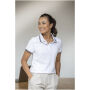 Amarago tipping damespolo met korte mouwen - Rood - XS