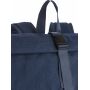 Gerecyclede polycotton (330 gsm) roll-top rugzak Thaddeus blauw