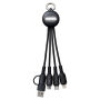 6-in-1 oplaadkabel met licht REEVES-PUHALANI II - zwart, wit