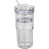 Archer 480 ml dubbelwandige plastic beker - Transparant helder
