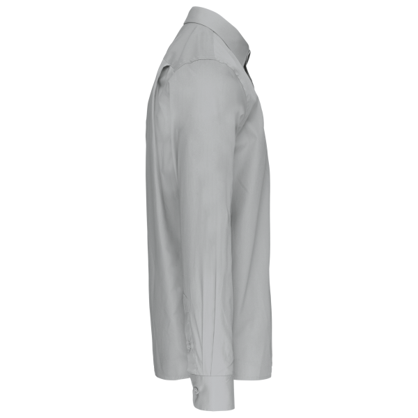 Chemise popeline manches longues Snow Grey XS Chemise popeline manches longues Snow Grey XS