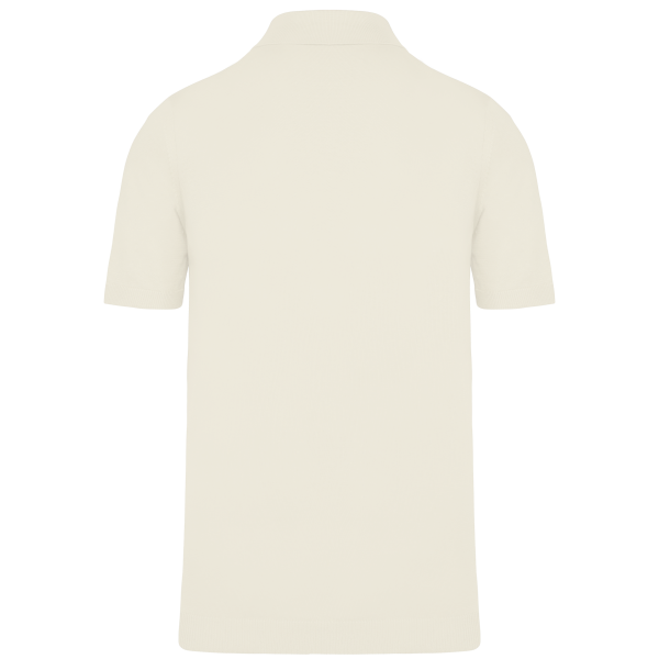 Ecologische tricot herenpolo Ivory S Ecologische tricot herenpolo Ivory S