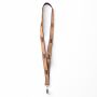 Zeefdruk lanyard van kurk en polyester Zeefdruk lanyard van kurk en polyester