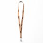 Zeefdruk lanyard van kurk en polyester