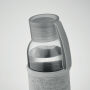 EBOR - Gerecyclede glazen fles 500 ml - Steengrijs