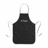 Apron Recycled Cotton (170 g/m²) schort - zwart