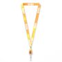 Polyester sublimatie lanyard met badge reel met metalen krimp Polyester sublimatie lanyard met badge reel met metalen krimp