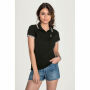 PASADENA WOMEN - PASADENA dames polo 200g - XL - Wit/Navy