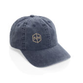 BEAU AWARE™ Washed 6 panel 270gsm cotton twill cap, donkerblauw
