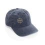 BEAU AWARE™ Washed 6 panel 270gsm cotton twill cap, donkerblauw BEAU AWARE™ Washed 6 panel 270gsm cotton twill cap, donkerblauw