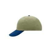 6 Panel Raver Cap light-khaki/navy