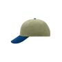 6 Panel Raver Cap light-khaki/navy