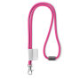 Polyester 2-kleurige koord-lanyard met full color label