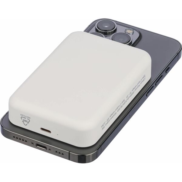 Gerecyclede draadloze oplader powerbank Meno zwart Gerecyclede draadloze oplader powerbank Meno zwart