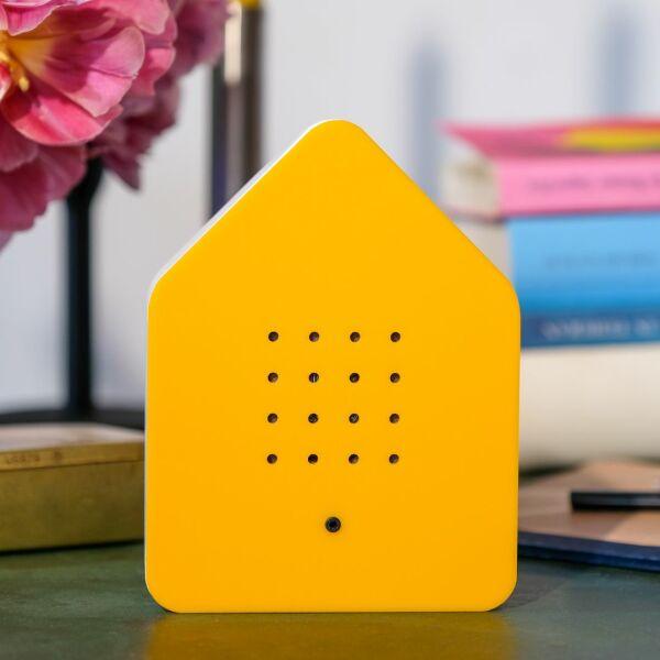 Huisje met vogelgeluiden | Zwitscherbox | Geel Huisje met vogelgeluiden | Zwitscherbox | Geel