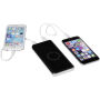 Constant 10000 mAh draadloze powerbank met LED - Zwart