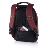 Bobby Hero Regular, anti-diefstal rugzak, rood, zwart
