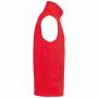Ecologische uniseks bodywarmer van microfleece red S