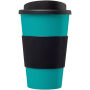 Americano® 350 ml geïsoleerde beker met grip - Aquablauw/Zwart Americano® 350 ml geïsoleerde beker met grip - Aquablauw/Zwart