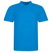 AWDis The 100 Cotton Piqué Polo Shirt, Azure, 3XL, Just Polos