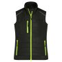 Ladies' Hybrid Vest black/neon-yellow 4XL