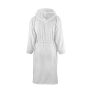 Bathrobe Hooded - White