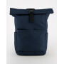 Premium Recycled Roll Top Backpack - Navy - One Size