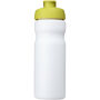 Baseline® Plus 650 ml sportfles met kanteldeksel - Wit/Lime