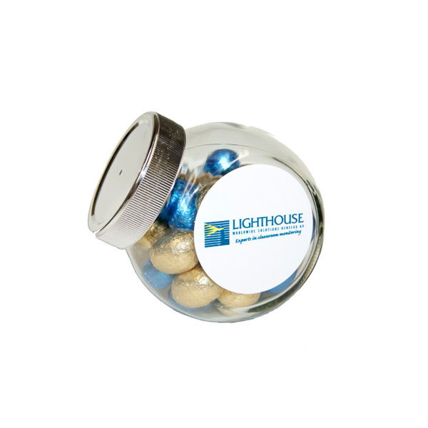 Mini glazen bokaal met Paaseitjes