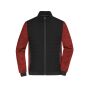 Men's Padded Hybrid Jacket black/red-melange 5XL