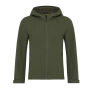 Iqoniq Makalu dames recycled polyester softshell jas, khaki (L)