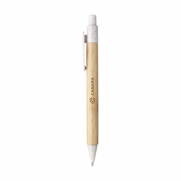 Bamboo Wheat Pen Kugelschreiber aus Weizenstroh - weiß Bamboo Wheat Pen Kugelschreiber aus Weizenstroh - weiß